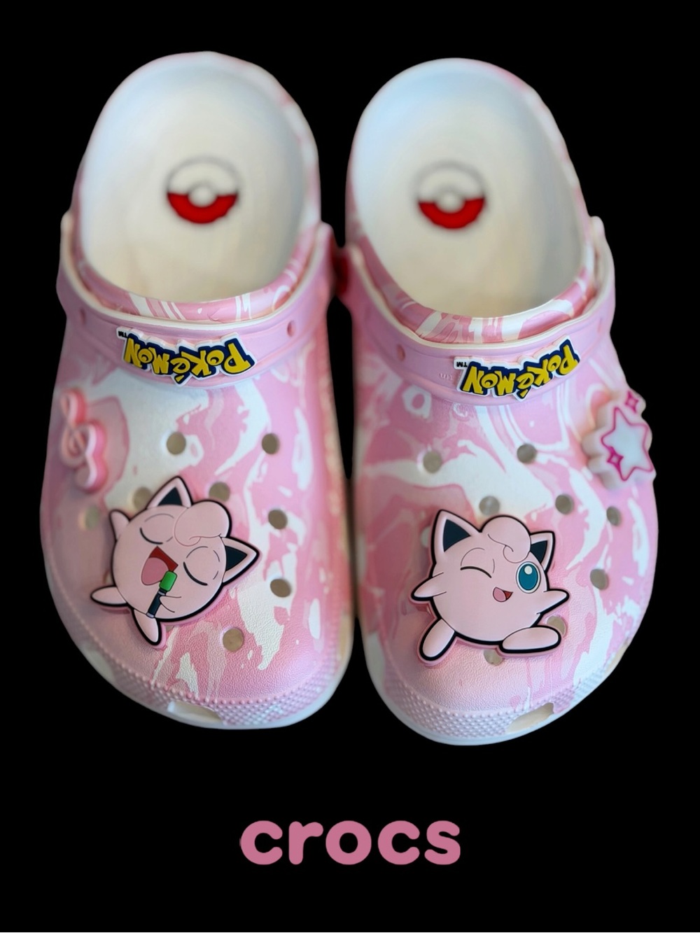 NIB Pokémon x Crocs Classic Clog Jigglypuff Pink Men 8 / Women 10